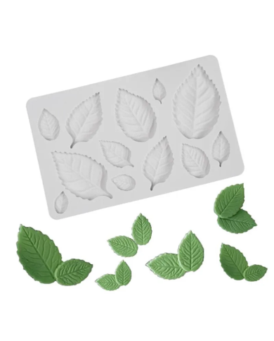 Yaprak Silikon Kalıp - Hobi Silikon Kalıbı -Kod:1129