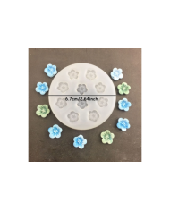 3D Mini Papatya Silikon Kalıp - Hobi Silikon Kalıbı -Kod:1130