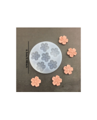 3D Mini Papatya Silikon Kalıp - Hobi Silikon Kalıbı -Kod:1130