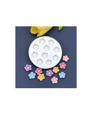 Mini Çiçek Silikon Reçine Epoksi Silikon Kalıbı - Kod:1132