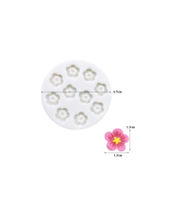 Mini Çiçek Silikon Reçine Epoksi Silikon Kalıbı - Kod:1132