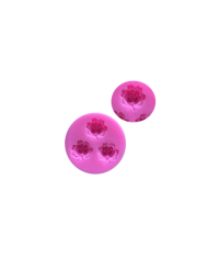 3D Gül Çiçek Desenli Silikon Kalıp - Hobi Silikon Kalıbı