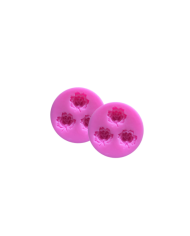 3D Gül Çiçek Desenli Silikon Kalıp - Hobi Silikon Kalıbı