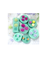 Mini Çiçekler Serisi Silikon Kalıp - Hobi Silikon Kalıbı