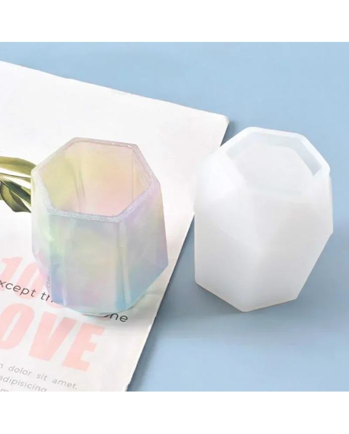 Altıgen Şekilli - Reçine Epoksi ve Mum Kalıbı