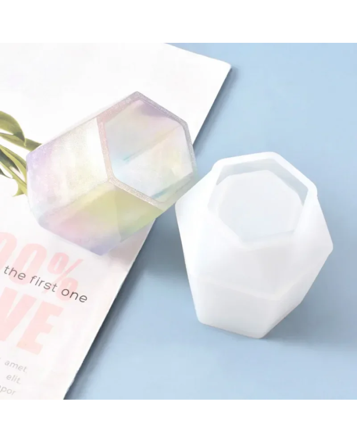 Altıgen Şekilli - Hobi Silikon Kalıbı -Kod:1139