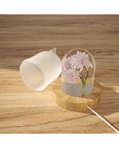 Abajur Epoksi ve Mum Kalıbı - Hobi Silikon Kalıbı -Kod:1148