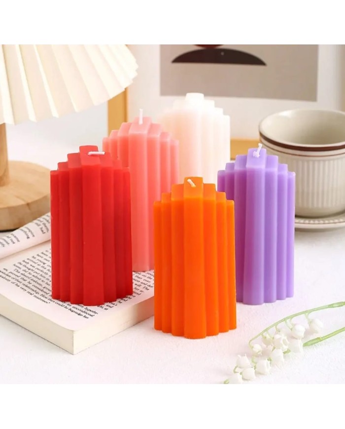 3 D Geometrik Buz Dağı Silikon Mum Kalıbı - Kod: 1155