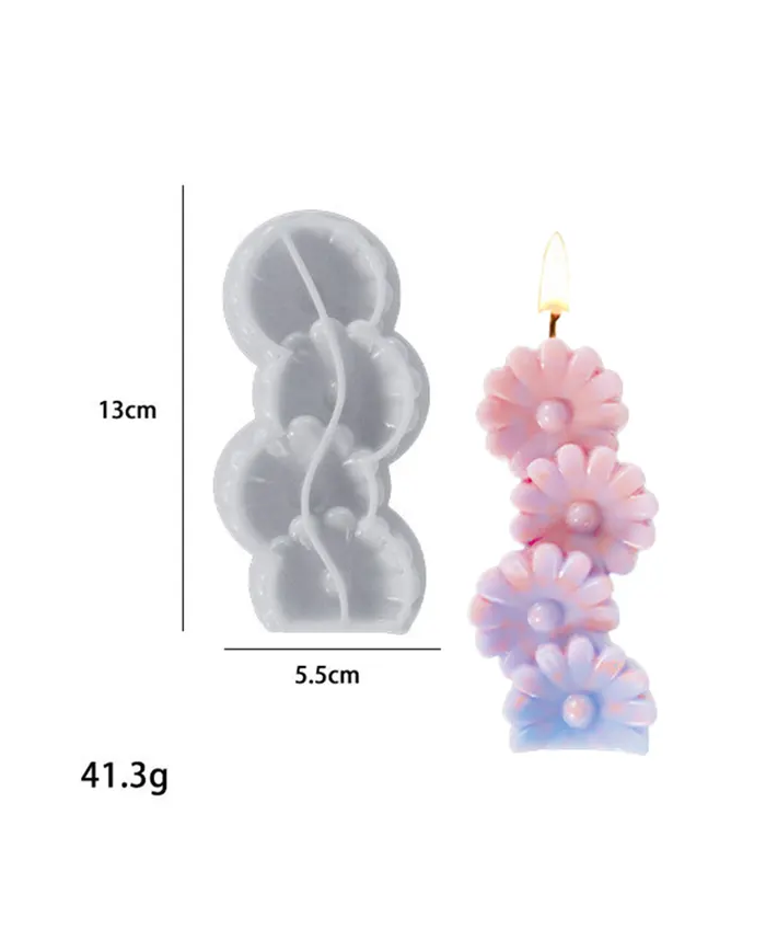 Sevgililer Günü Modeli Mum Hobi Silikon Kalıbı - Kod: 1152