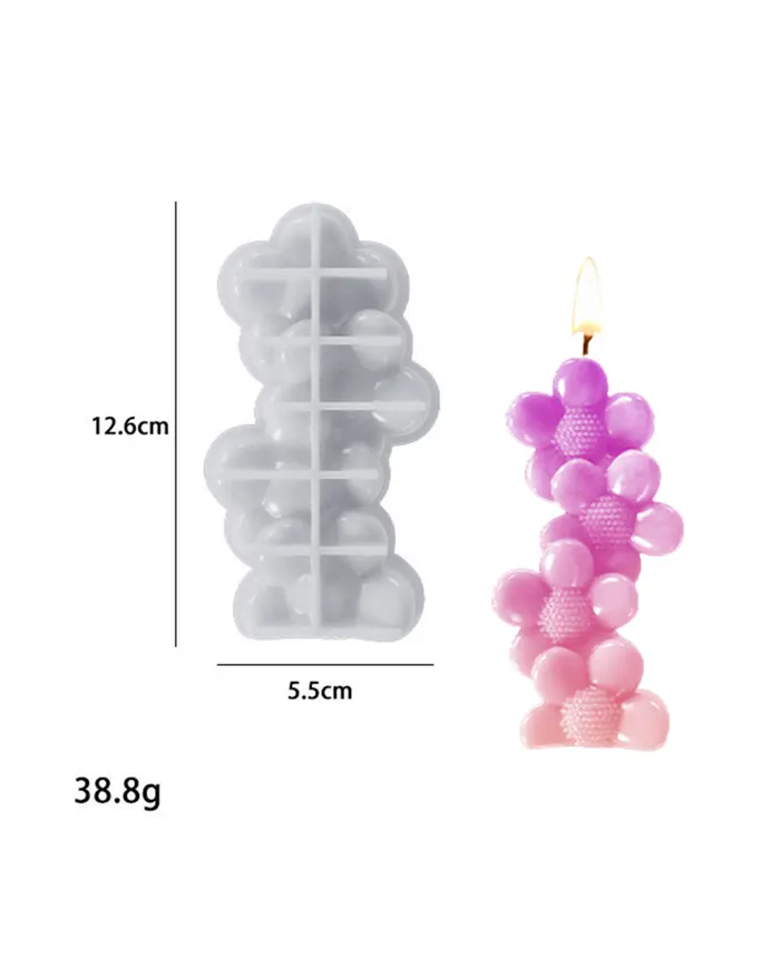 Sevgililer Günü Modeli Mum Hobi Silikon Kalıbı