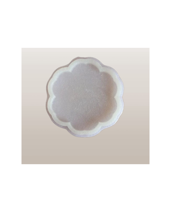 10cm - Çiçek Model Bardak Altı Kalıbı