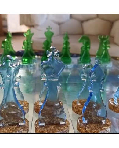 Satranç ve Dama Epoksi Reçine Silikon Kalıbı- Kod: