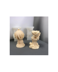 3D Daire El Şekli Reçine Epoksi Hobi Silikon Kalıbı - Kod:1106