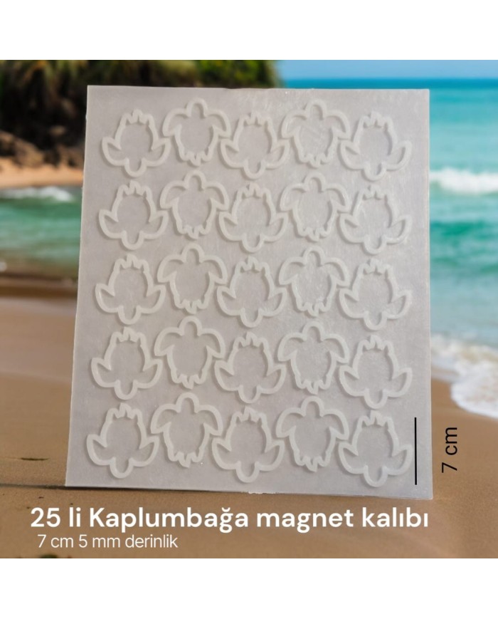 Çoklu Silikon Epoksi Reçine Magnet Kalıbı ( 25'li )