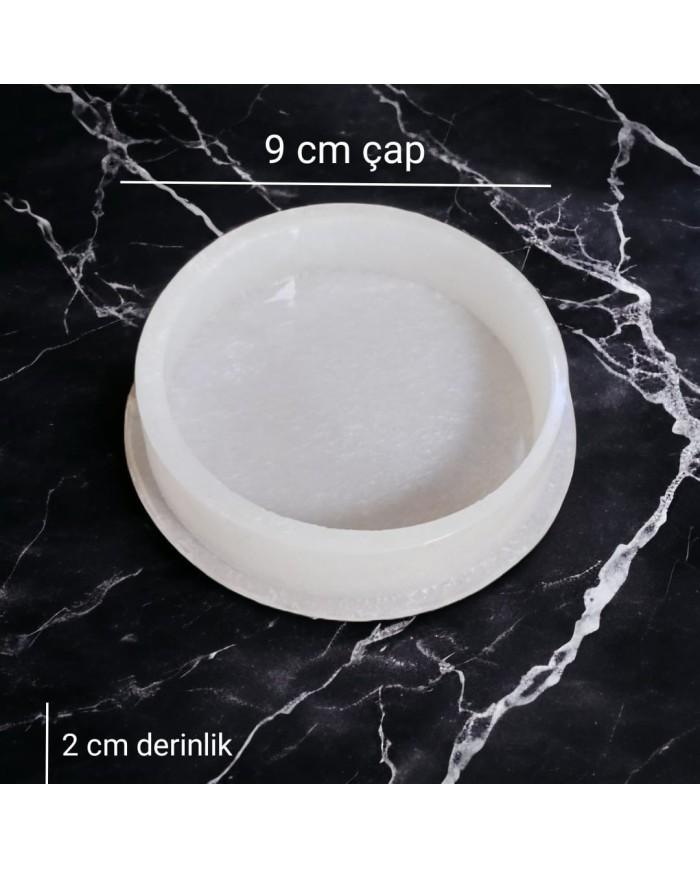 Derin Bardak Altlığı Silikon Reçine Epoksi Kalıbı