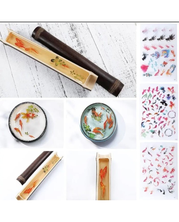 Reçine Epoksi Sticker - Balık 2