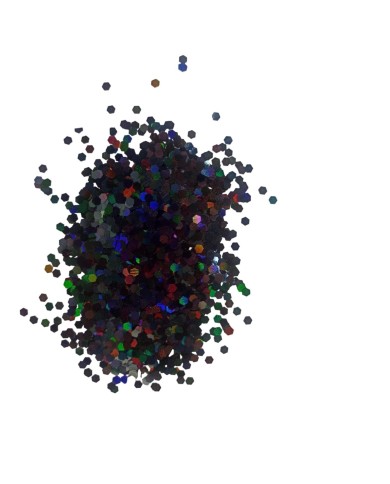 Epoksi Süsleme Glitter Pul Altıgen Füme-10 gr