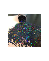 Epoksi Süsleme Glitter Pul Altıgen Füme-10 gr