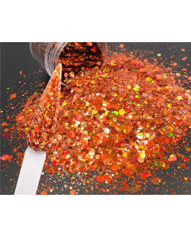 Epoksi Süsleme Glitter Pul Geometrik Bakır-5 gr