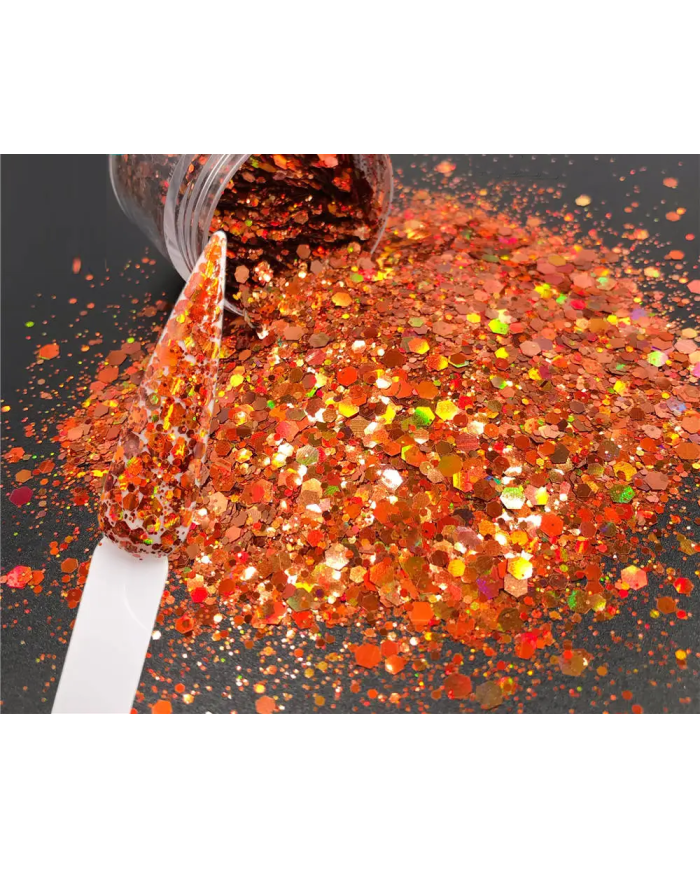 Epoksi Süsleme Glitter Pul Geometrik Bakır-5 gr