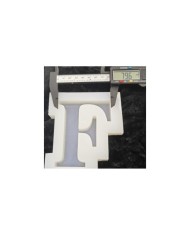 F Harfi Epoksi Beton Mum Kalıp