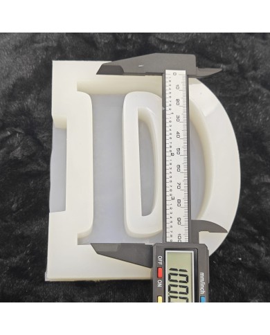 D Harfi Epoksi Beton Mum Kalıp