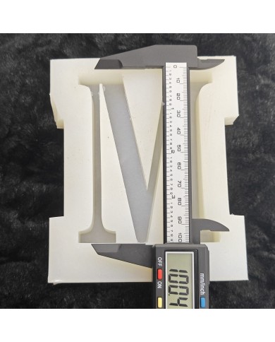 M Harfi Epoksi Beton Mum Kalıp - L Boy