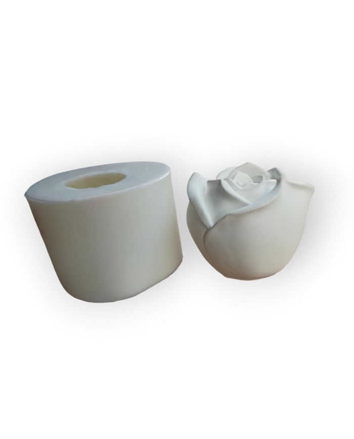 Beton ve Mum Kalıbı Gül Kalıbı 10x8 cm