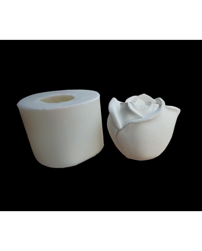 Beton ve Mum Kalıbı Gül Kalıbı 10x8 cm