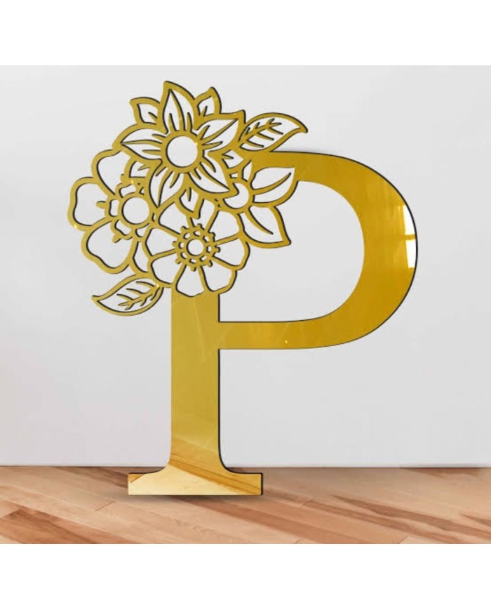 PLEKSİ HARF YAPIŞKANLI - P HARFİ