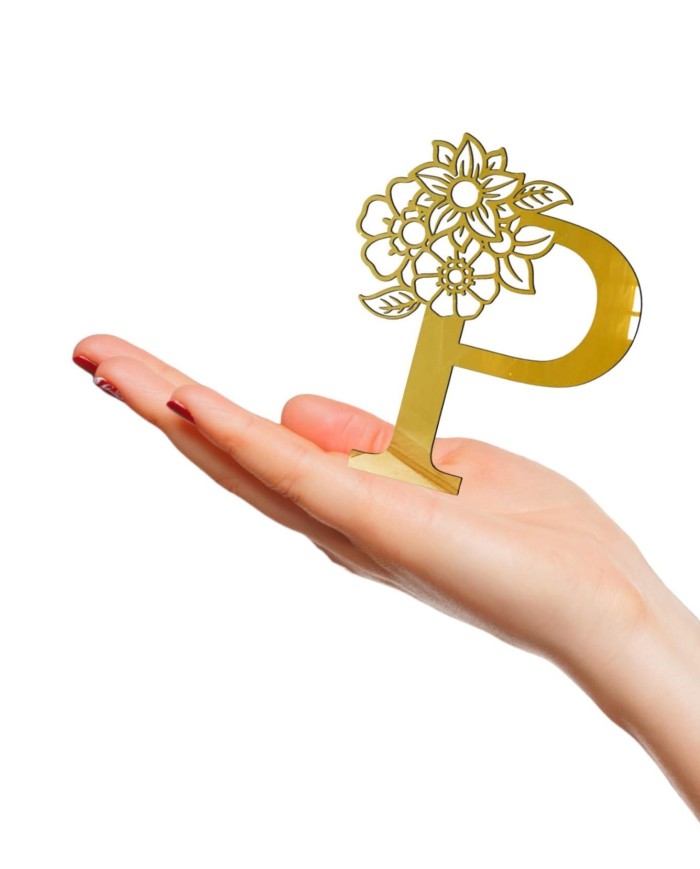 PLEKSİ HARF YAPIŞKANLI - P HARFİ