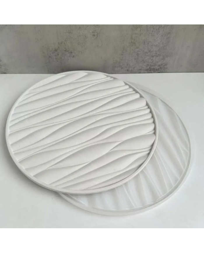 Büyük Daire Tepsi Reçine Epoksi Kalıp - 300mm - Kod:1111