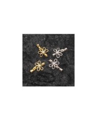 Takı Kapama Taşlı Yonca Model - Gümüş