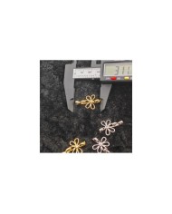 Takı Kapama Taşlı Yonca Model - Gümüş