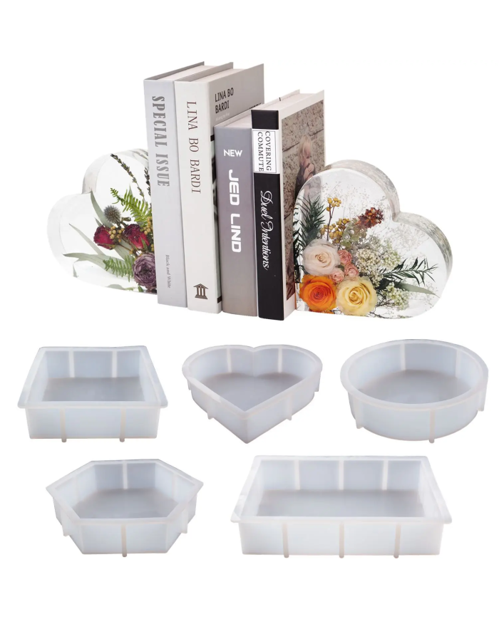 Dekoratif Silikon Kalıp Epoksi Döküm Kalıbı-Yuvarlak -Kod:1045