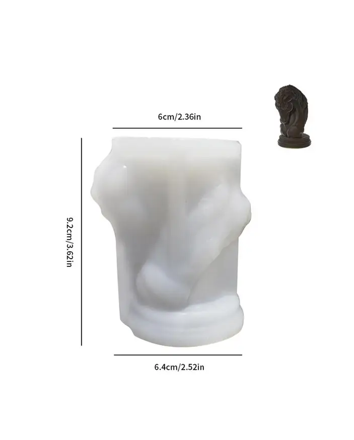 At Şekilli Reçine Epoksi Hobi Silikon Mum Kalıbı