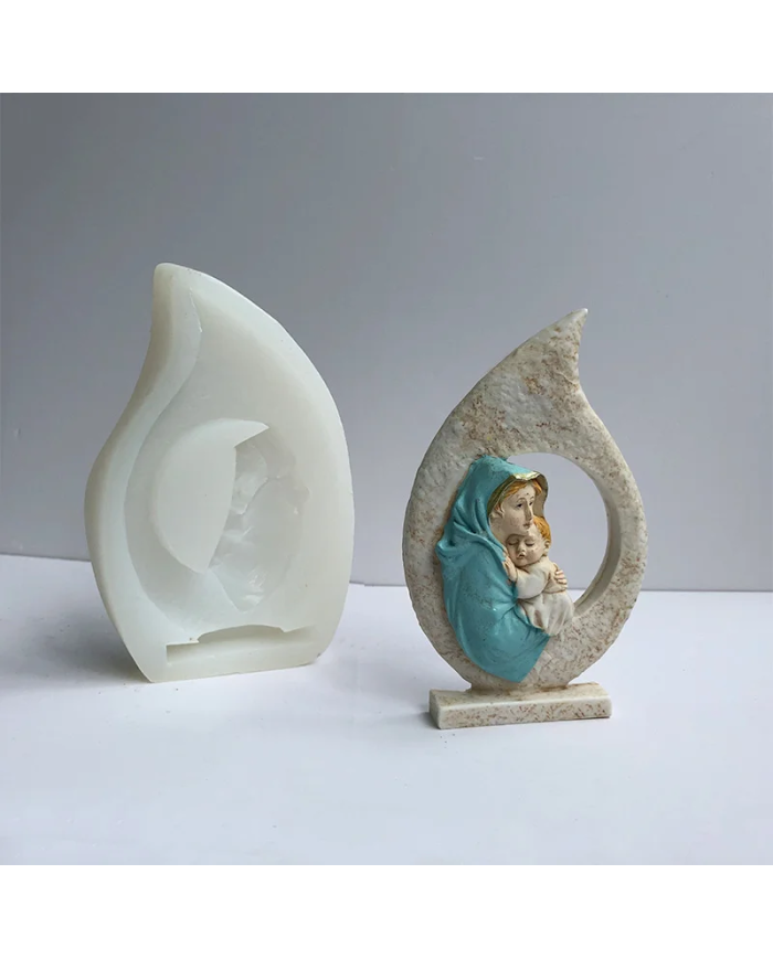 Katolik Aile Mum Kalıbı - Hobi Silikon Kalıbı