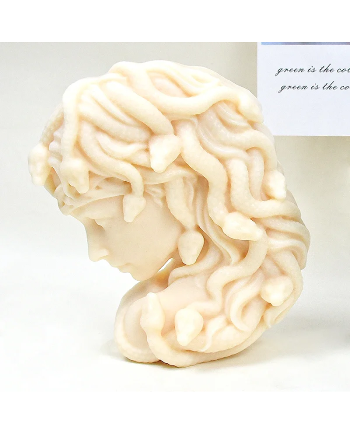 Medusa Şekli Mum Hobi Silikon Kalıbı - Kod:1172