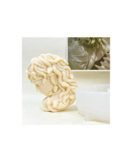 Medusa Şekli Mum Hobi Silikon Kalıbı - Kod:1172