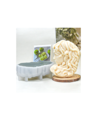 Medusa Şekli Mum Hobi Silikon Kalıbı - Kod:1172