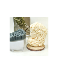 Medusa Şekli Mum Hobi Silikon Kalıbı - Kod:1172