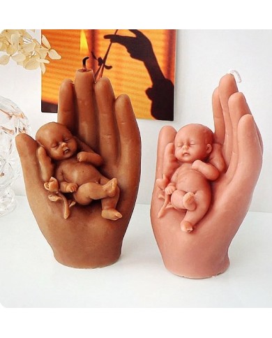 Melek Bebek Şekli - Reçine Epoksi Hobi Silikon Mum Kalıbı