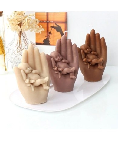 Melek Bebek Şekli - Reçine Epoksi Hobi Silikon Mum Kalıbı