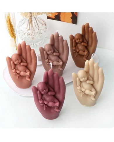 Melek Bebek Şekli - Reçine Epoksi Hobi Silikon Mum Kalıbı