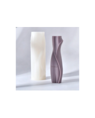 Vazo Şekli Geometrik Mum Kalıbı - Hobi Silikon Kalıbı -Kod:1147