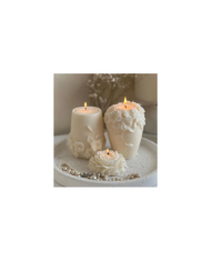 Rattan Çiçek Mum Kalıbı - Hobi Silikon Kalıbı -Kod:1187