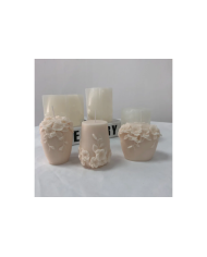 Rattan Çiçek Mum Kalıbı - Hobi Silikon Kalıbı -Kod:1187