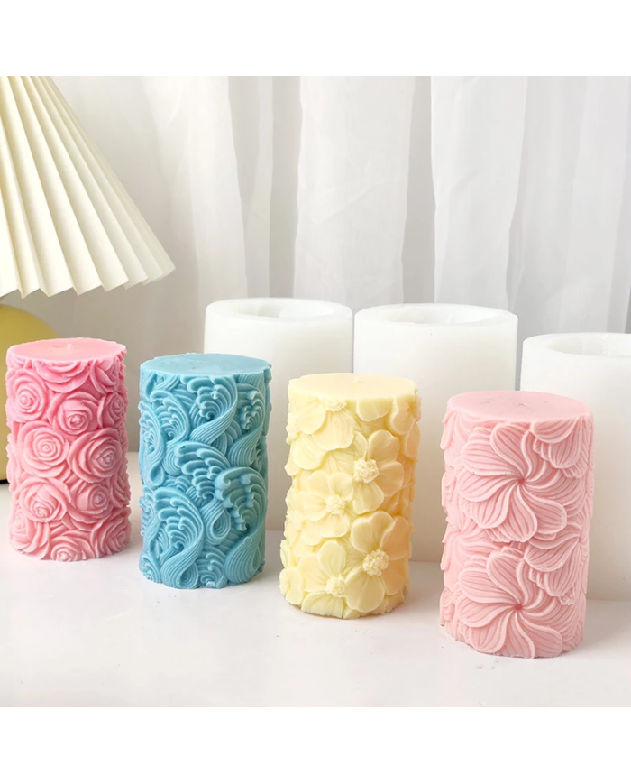 Kelebek Sütunlu Mum Kalıbı- Hobi Silikon Kalıbı Kod:1192