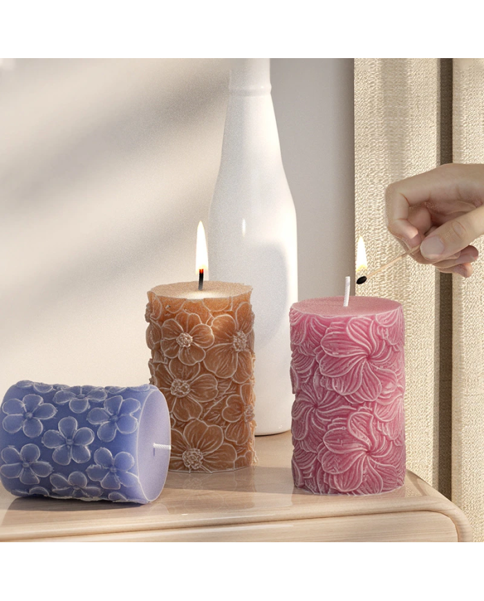 Kelebek Sütunlu Mum Kalıbı- Hobi Silikon Kalıbı Kod:1192