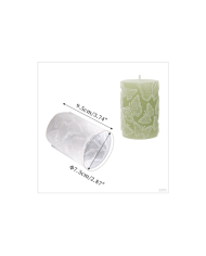 Kelebek Sütunlu Mum Kalıbı- Hobi Silikon Kalıbı Kod:1192